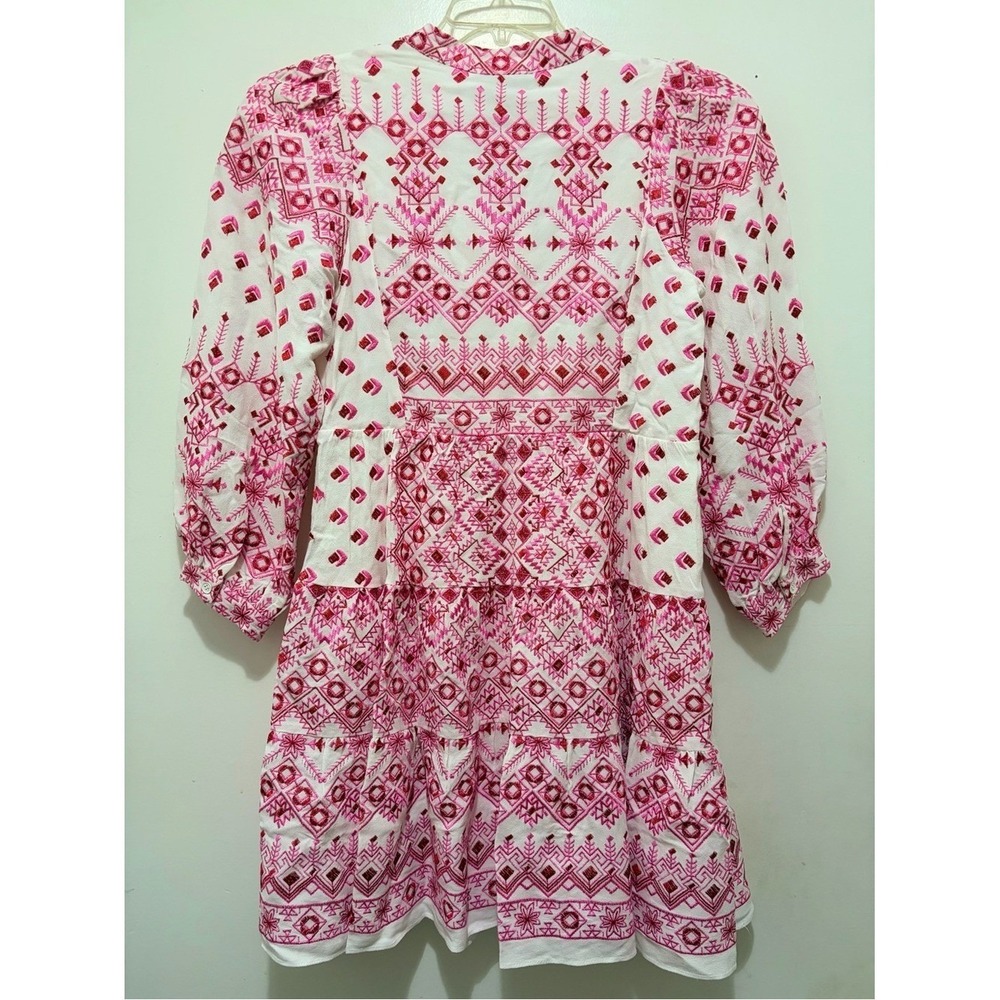 Hale‎ Bob Clary Embroidered Mini Dress XS New - Picture 5 of 9